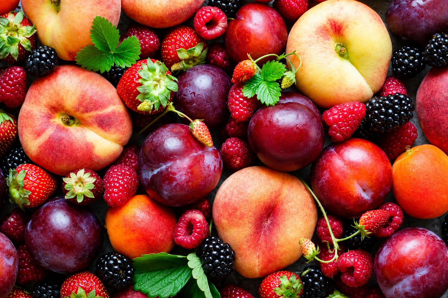 Ensemble de fruits rouges